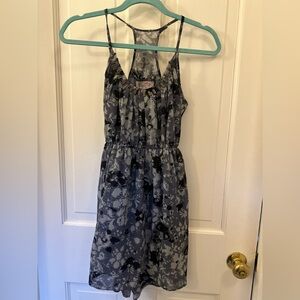 Anthropologie Black and Gray Sleeveless Dress